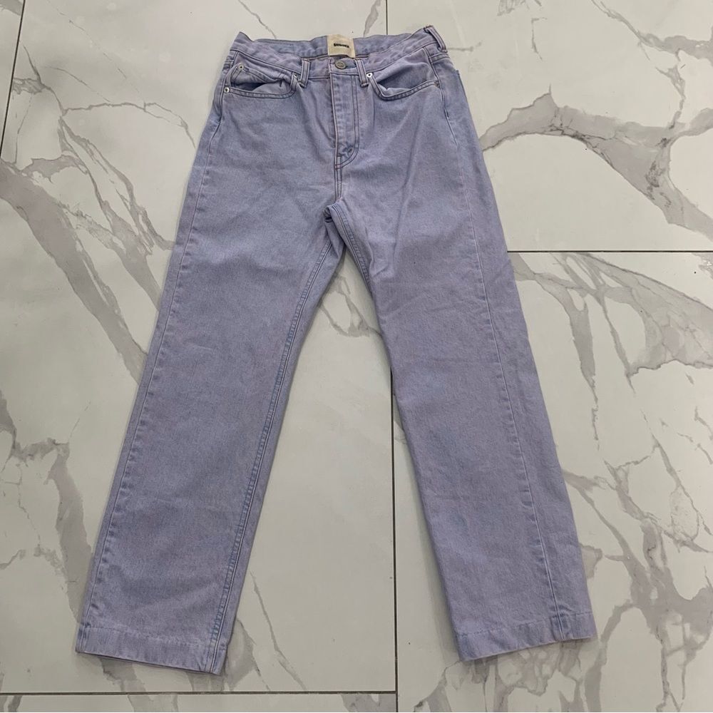 Shishikui Classic Jeans women’s Sz 25 Ice Pink Straight Pants made in Japan